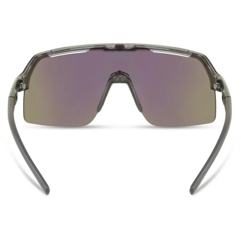Madison Crypto Air Sunglasses - Crystal Smoke/Green Mirror Lens-2