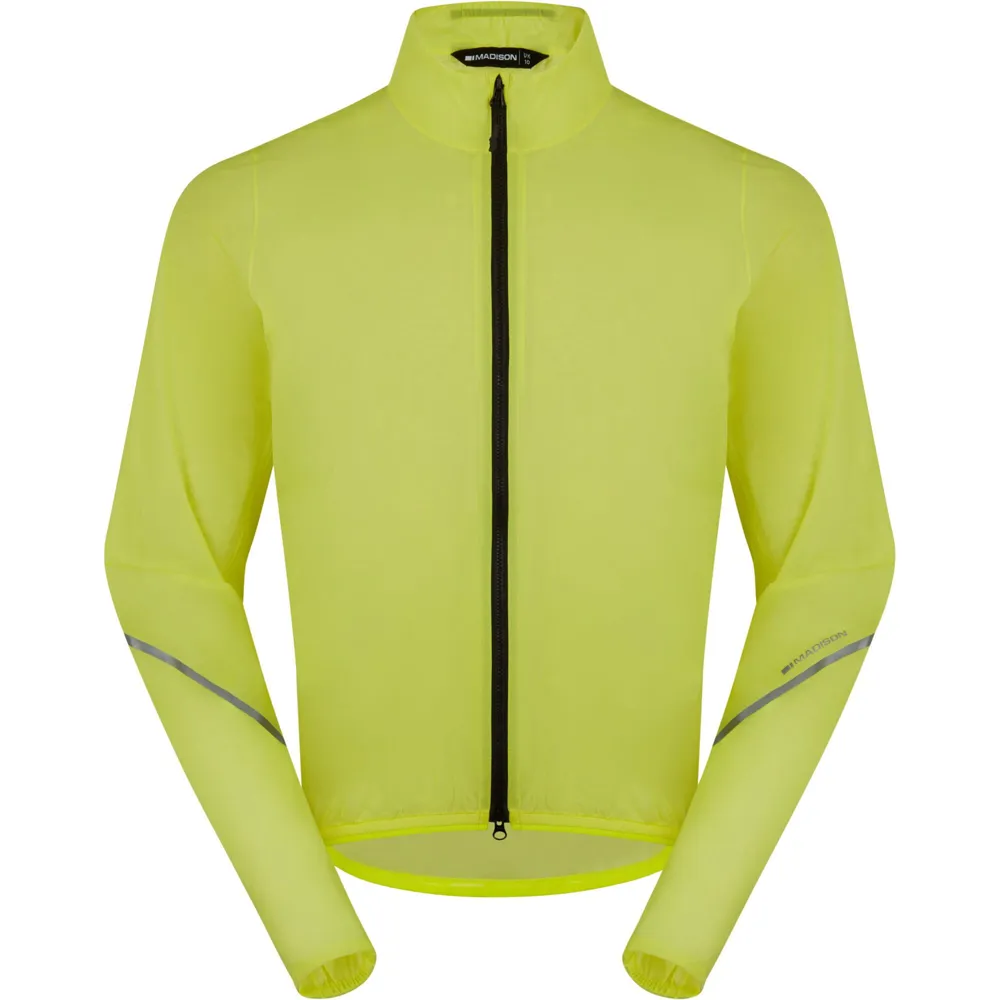 uPRISE Bikes Madison Flux 2L Ultra Packable Waterproof Men's Jacket - Hi Viz Yellow | Price match, 365 day returns, 18-Month Warranty, Finance Available & Free UK Delivery