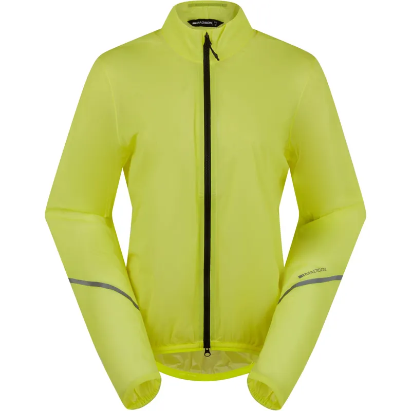 Madison Flux 2L Ultra Packable Waterproof Women's Jacket - Hi Viz Yellow