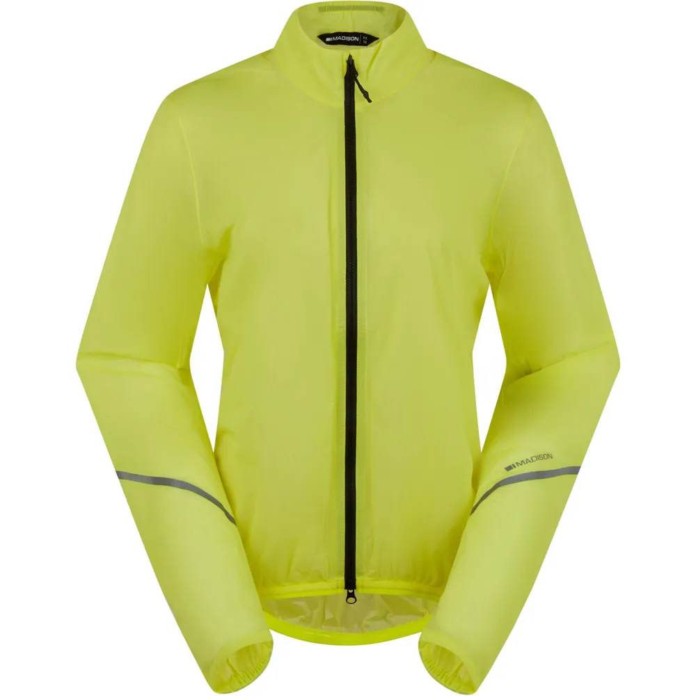 uPRISE Bikes Madison Flux 2L Ultra Packable Waterproof Women's Jacket - Hi Viz Yellow | Price match, 365 day returns, 18-Month Warranty, Finance Available & Free UK Delivery