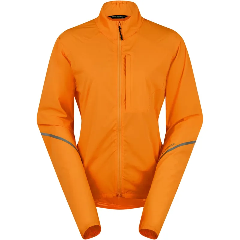 Madison Freewheel Windproof Packable Women's Jacket - Mango Orange