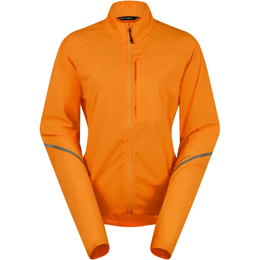 uPRISE Bikes Madison Freewheel Windproof Packable Women's Jacket - Mango Orange | Price match, 365 day returns, 18-Month Warranty, Finance Available & Free UK Delivery