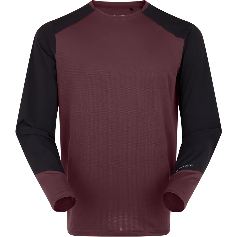 uPRISE Bikes Madison Flux Trail Men's Long Sleeve Jersey - Red/Black | Price match, 365 day returns, 18-Month Warranty, Finance Available & Free UK Delivery