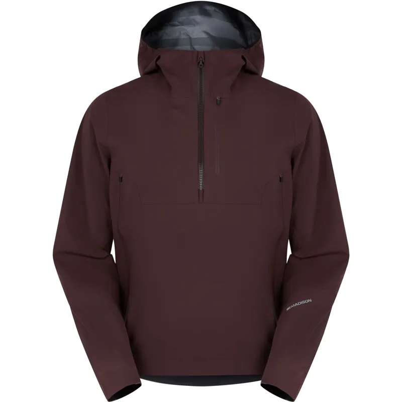 Madison Flux 3-Layer Waterproof Smock Trail Men's Jacket - Fig Red