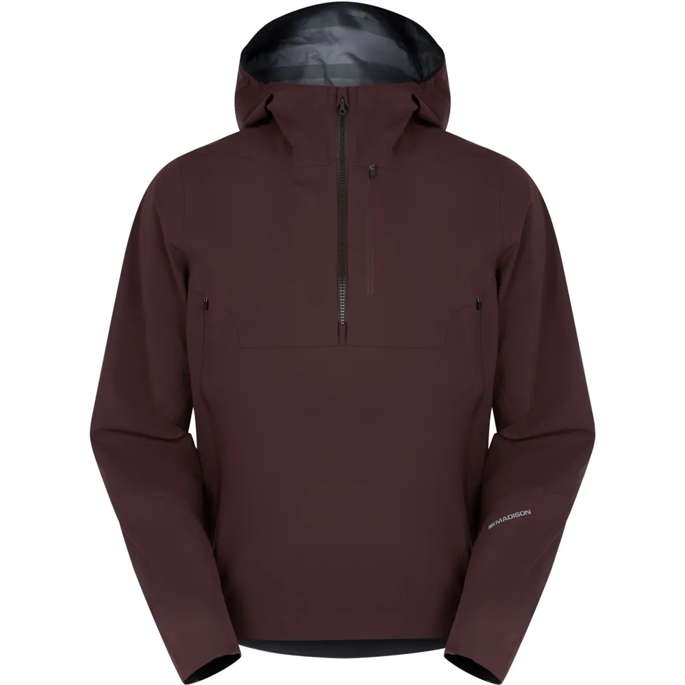 uPRISE Bikes Madison Flux 3-Layer Waterproof Smock Trail Men's Jacket - Fig Red | Price match, 365 day returns, 18-Month Warranty, Finance Available & Free UK Delivery