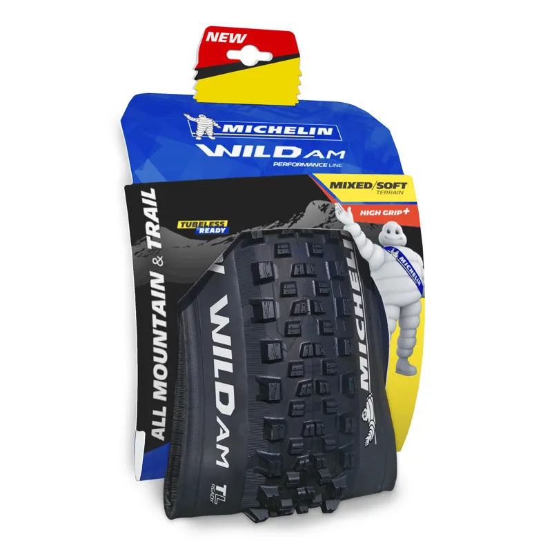 Michelin Wild AM Performance Lime 27.5 MTB Tyre - Black-1