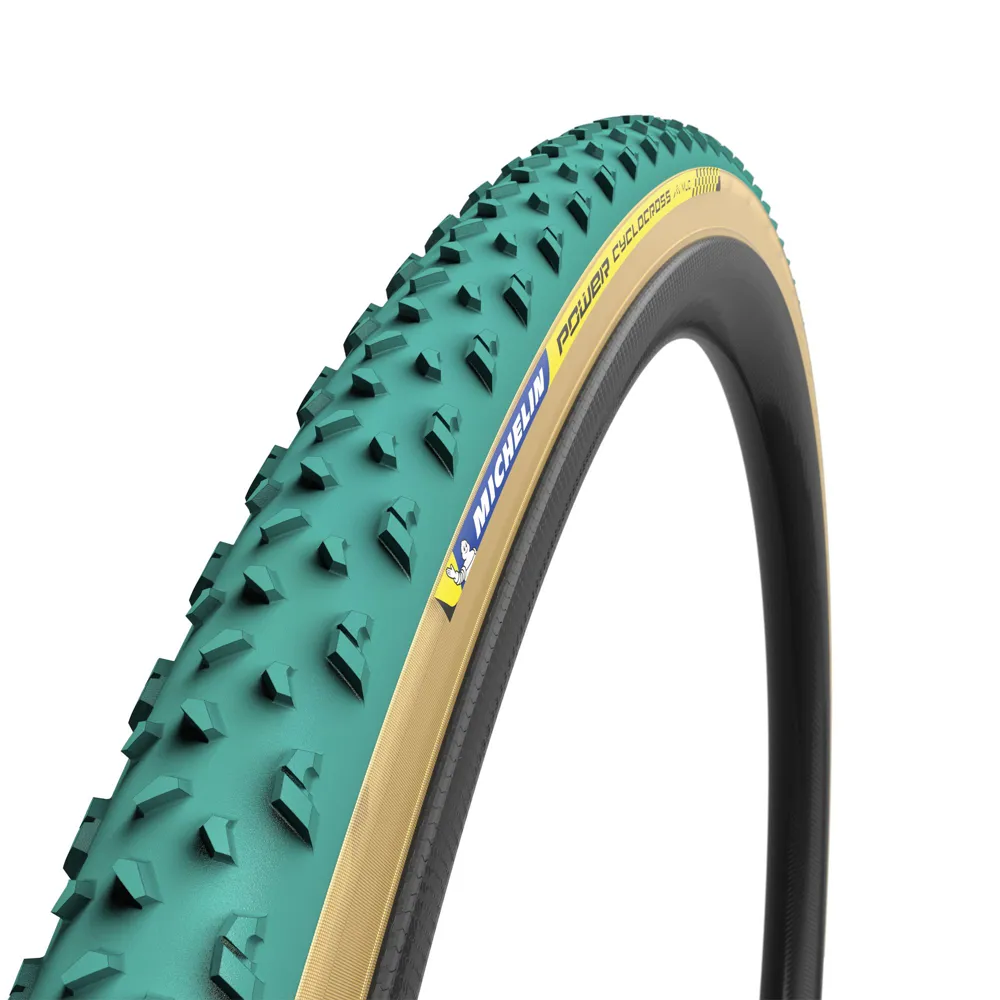 uPRISE Bikes Michelin Power Cyclocross Mud Tubular 700 x 33c Tyre - Green | Price match, 365 day return s, 18-Month Warranty, Finance Available & Free UK Delivery