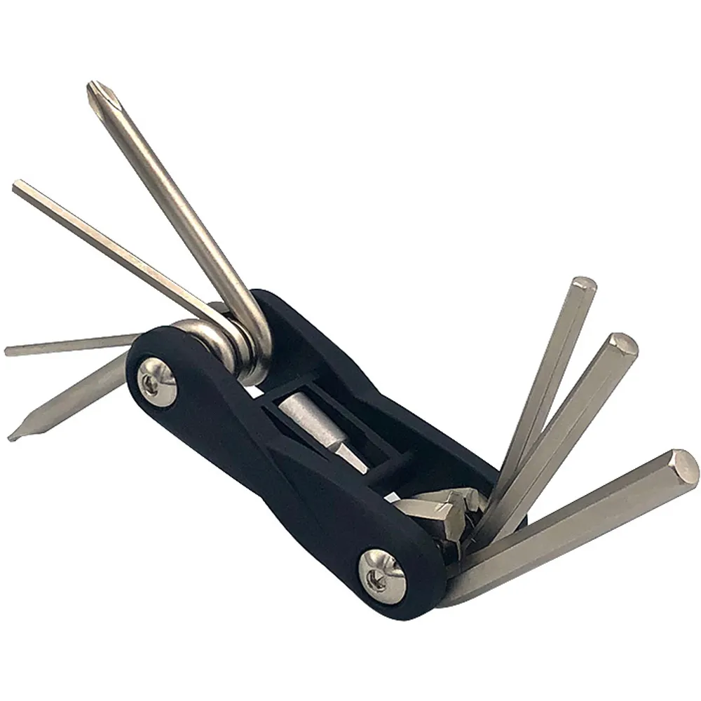 uPRISE Bikes M Part: 8 Function Multi-tool - Black/Silver | Price match, 365 day return s, 18-Month Warranty, Finance Available & Free UK Delivery