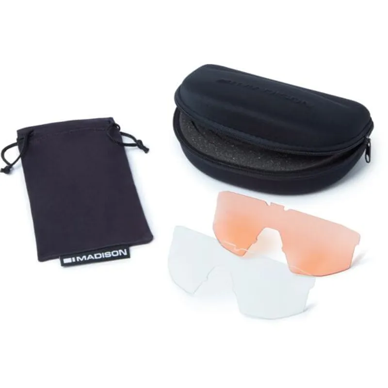 Madison Cipher Sunglasses - 3 Pack - Gloss Black - Bronze Mirror/Amber/Clear Lens-4