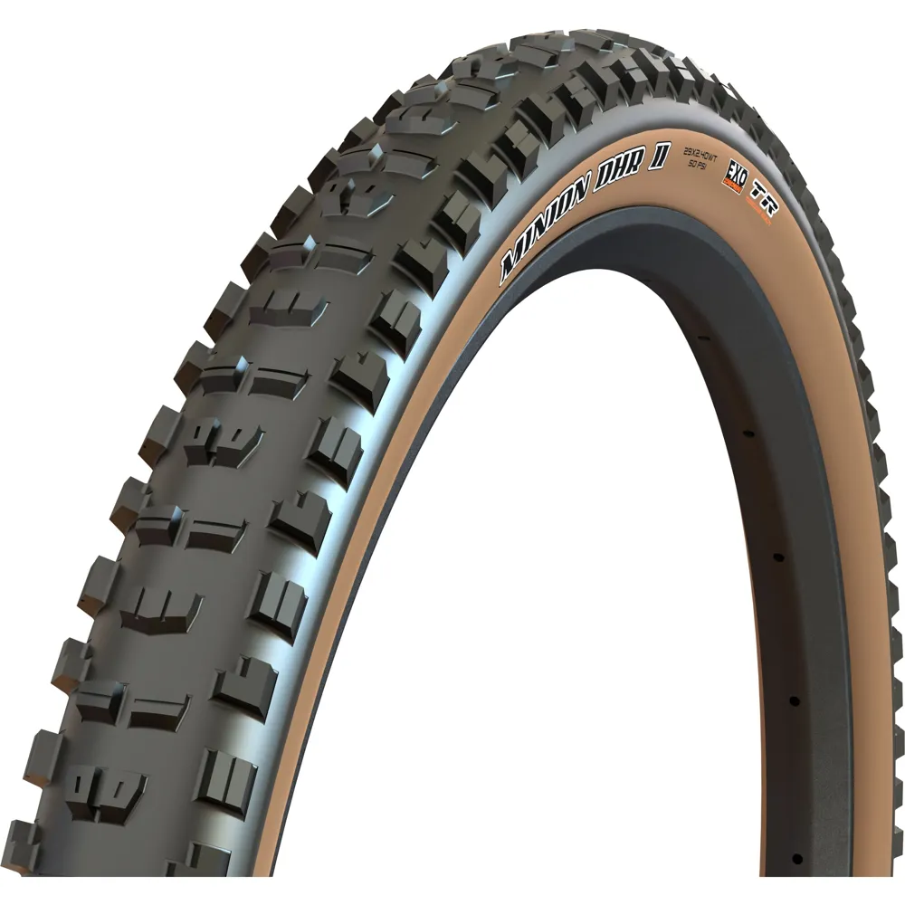 uPRISE Bikes Maxxis Minion DHR II 29 x 2.4 WT Fold Dual Compound EXO TR Tanwall Tyre | Price match, 365 day return s, 18-Month Warranty, Finance Available & Free UK Delivery