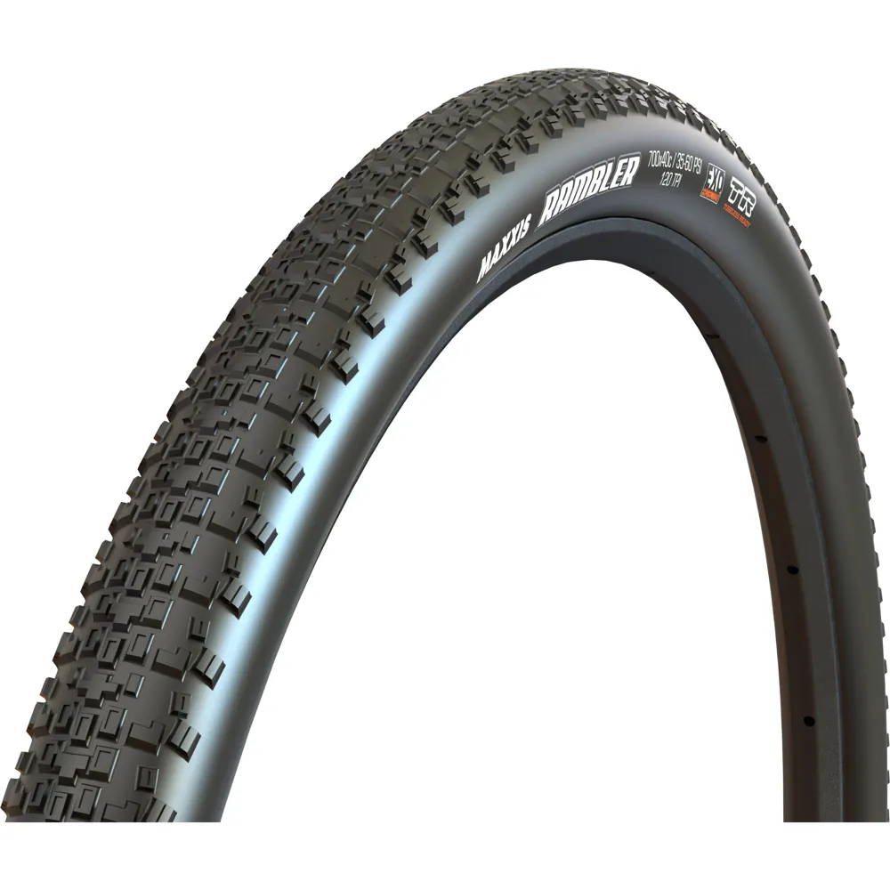 uPRISE Bikes Maxxis Rambler 700 x 45C 60 TPI Folding DC Silkshield Tubeless Tyre | Price match, 365 day return s, 18-Month Warranty, Finance Available & Free UK Delivery