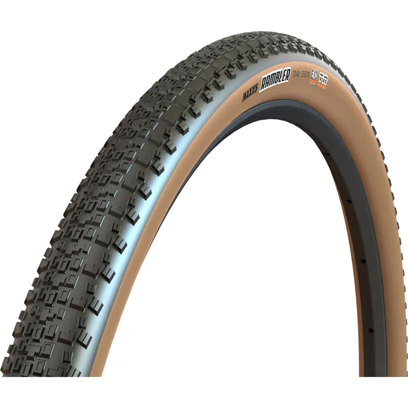 Maxxis Rambler 700 x 38c Carbon Fibre DC EXO Tubeless Tanwall Tyre