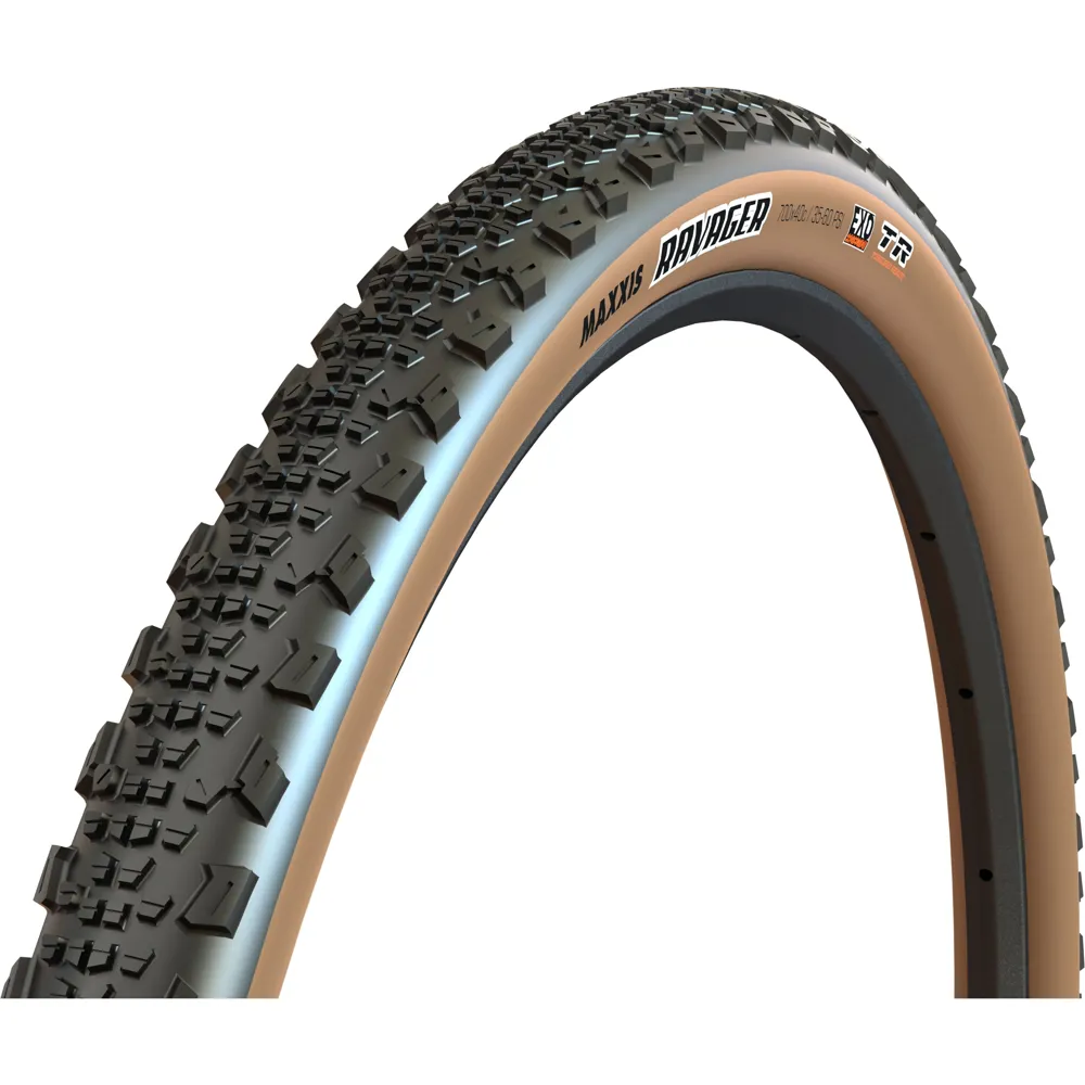 uPRISE Bikes Maxxis Ravager 700 x 50C 60 TPI Folding DC EXO Tubeless Tanwall Tyre | Price match, 365 day return s, 18-Month Warranty, Finance Available & Free UK Delivery