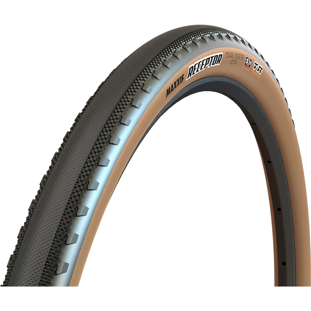 uPRISE Bikes Maxxis Receptor 650x47B 120 TPI Folding DC EXO Tubeless Tanwall Tyre | Price match, 365 day return s, 18-Month Warranty, Finance Available & Free UK Delivery