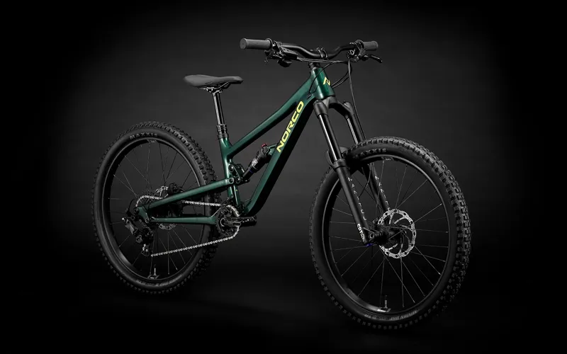 Norco Fluid FS Youth 27.5 inch 2026 Full Suspension MTB - Dark Green-1