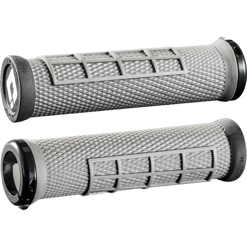 uPRISE Bikes ODI Elite Flow MTB Lock-On Grips - 130mm - Grey | Price match, 365 day return s, 18-Month Warranty, Finance Available & Free UK Delivery