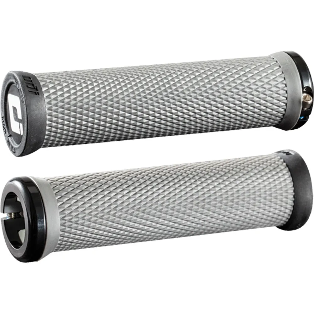 uPRISE Bikes ODI Elite Motion MTB Lock-On Grips - 130mm - Grey | Price match, 365 day return s, 18-Month Warranty, Finance Available & Free UK Delivery