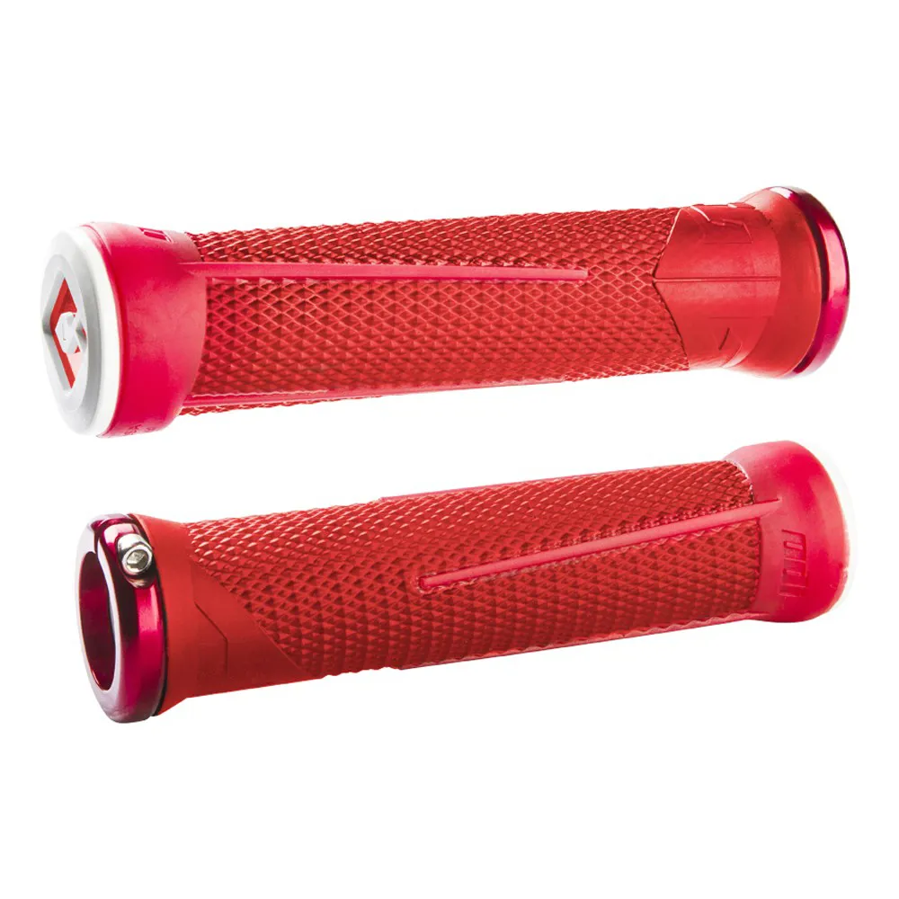 uPRISE Bikes ODI AG1 MTB Lock-On Grips - 135mm - Red | Price match, 365 day return s, 18-Month Warranty, Finance Available & Free UK Delivery