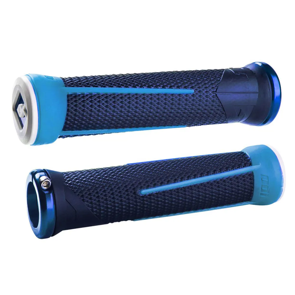 uPRISE Bikes ODI AG1 MTB Lock-On Grips - 135mm - Blue | Price match, 365 day return s, 18-Month Warranty, Finance Available & Free UK Delivery