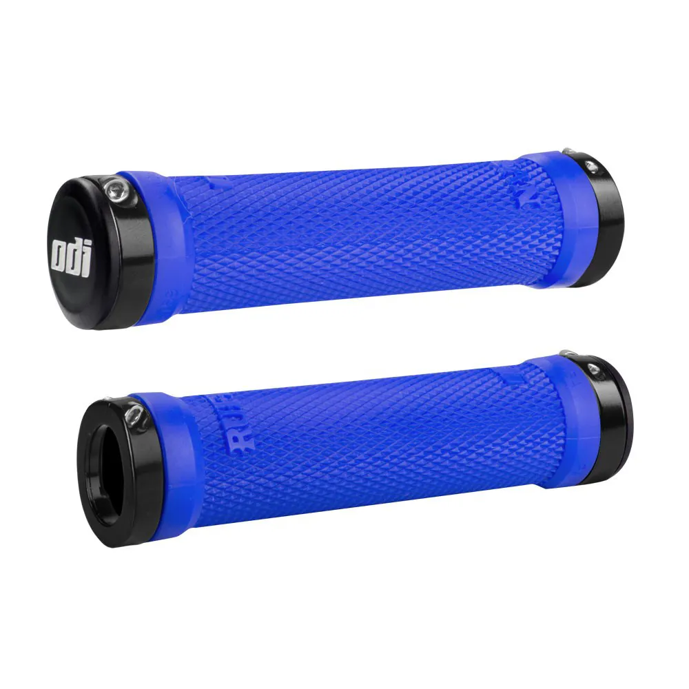 uPRISE Bikes ODI Ruffian MTB Lock-On Grips - 130mm - Blue | Price match, 365 day return s, 18-Month Warranty, Finance Available & Free UK Delivery