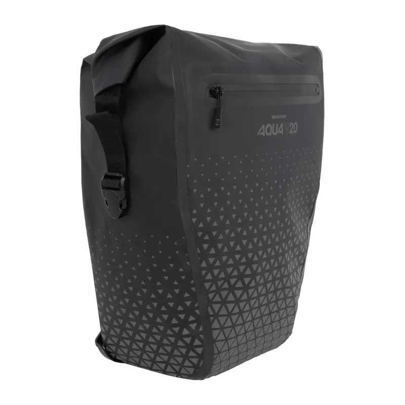 Oxford Aqua V 20 Extreme Visibility Single QR Pannier Bag - Black-1