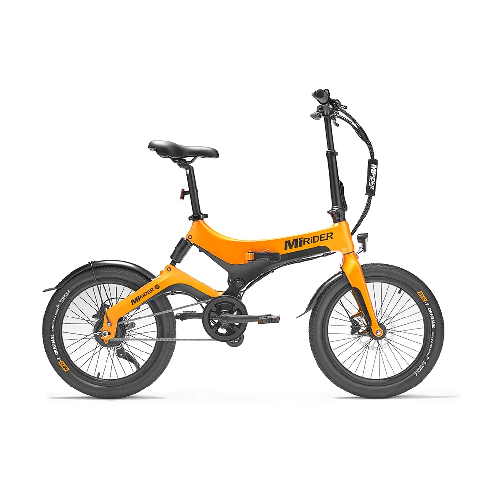 uPRISE Bikes Mirider MiRider One 20w Folding Electric Bike - Ember Orange | Price match, 365 day return s, 18-Month Warranty, Finance Available & Free UK Delivery