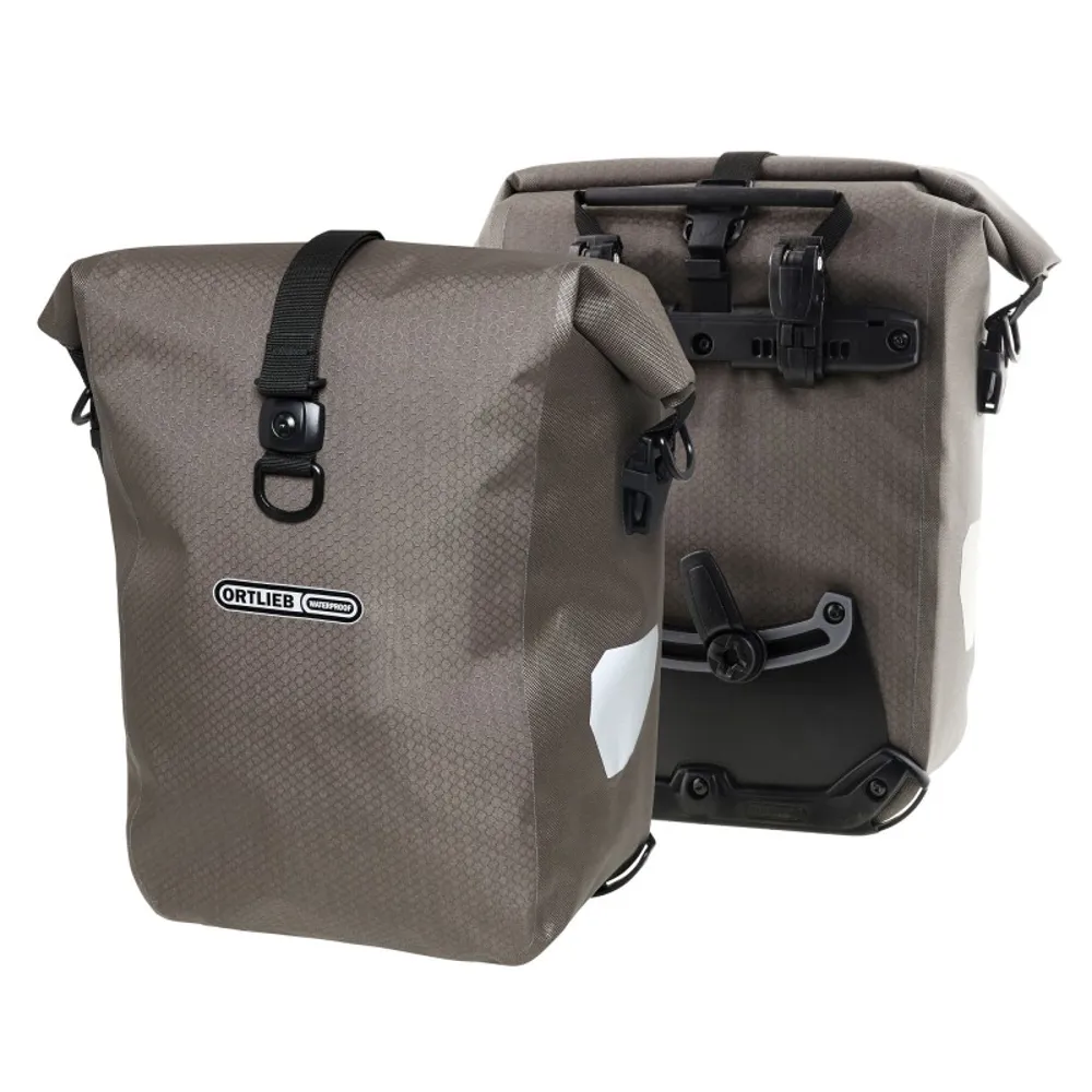uPRISE Bikes Ortlieb Gravel-Pack Pannier Bags - 29 Litres - Dark Sand | Price match, 365 day return s, 18-Month Warranty, Finance Available & Free UK Delivery