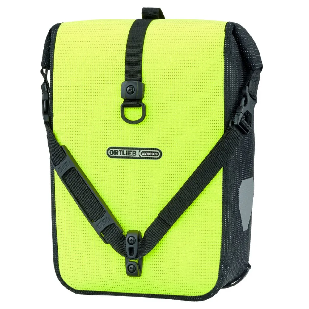uPRISE Bikes Ortlieb Sport-Roller High-Vis Pannier Bag - 14.5L - Yellow | Price match, 365 day return s, 18-Month Warranty, Finance Available & Free UK Delivery