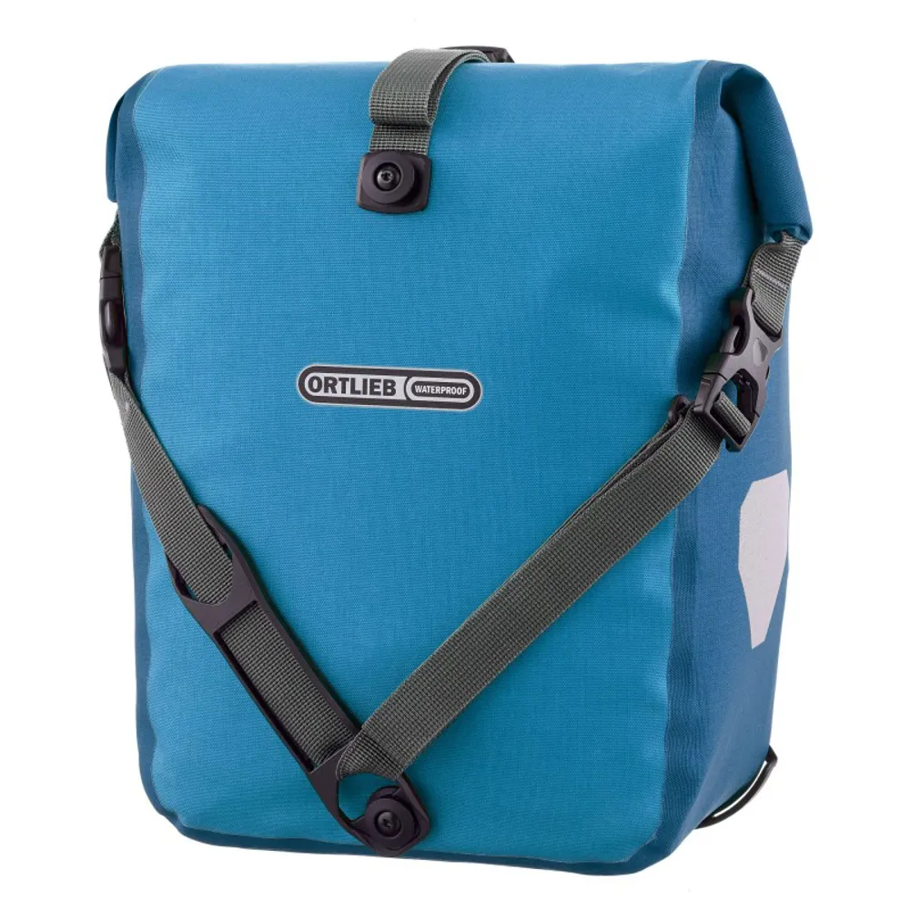 uPRISE Bikes Ortlieb Sport-Roller Plus Pannier Bag - 14.5 Litre - Dusk Blue/Denim | Price match, 365 day return s, 18-Month Warranty, Finance Available & Free UK Delivery
