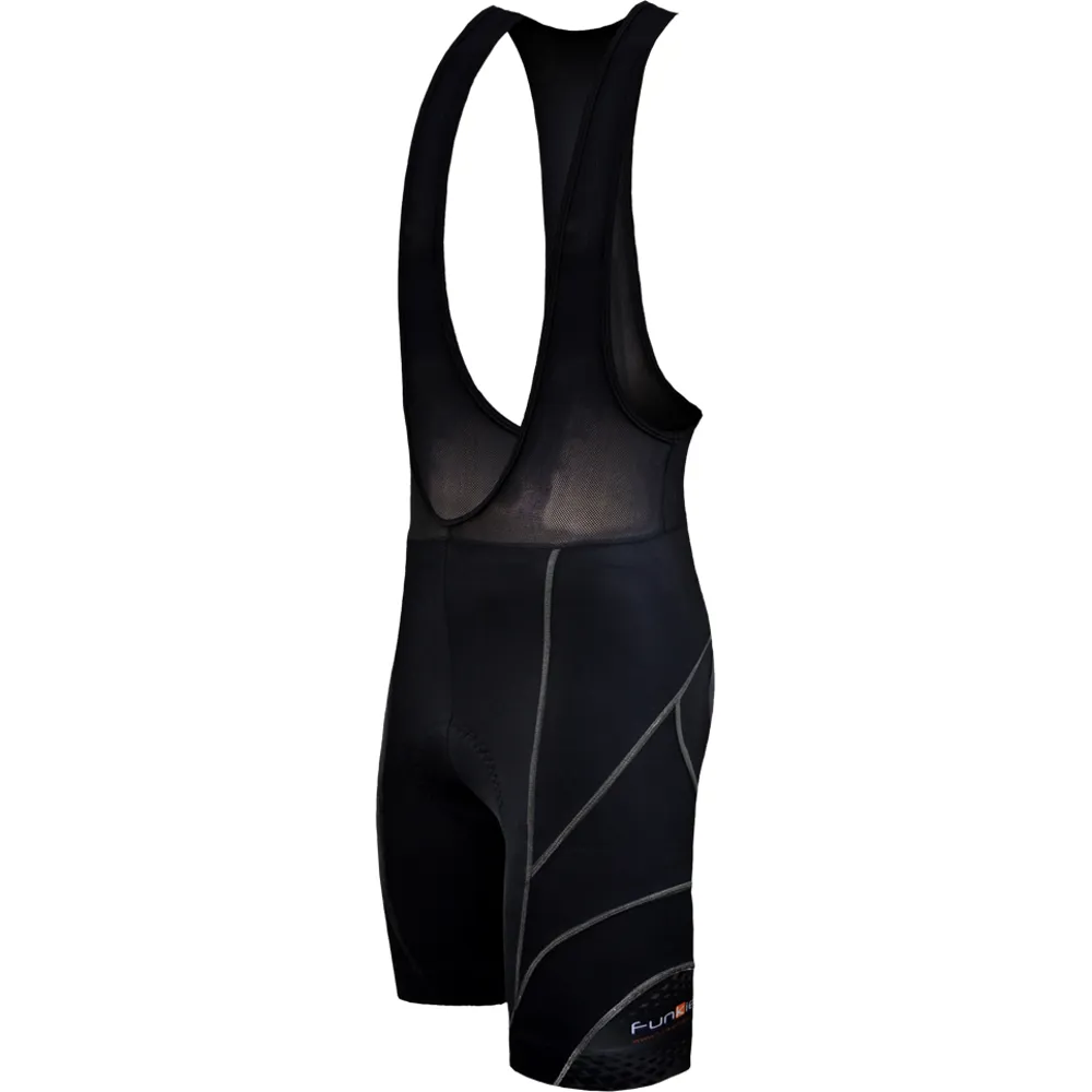 uPRISE Bikes Funkier Force Active 17 Panel Bib Shorts - Black | Price match, 365 day return s, 18-Month Warranty, Finance Available & Free UK Delivery