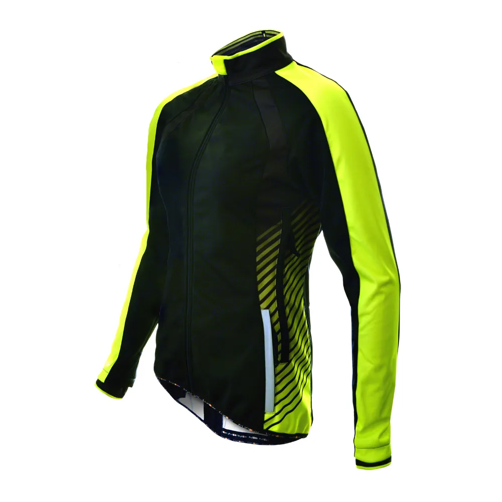 uPRISE Bikes Funkier Tacona Womens Softshell Windstopper Jacket - Black/Yellow | Price match, 365 day return s, 18-Month Warranty, Finance Available & Free UK Delivery