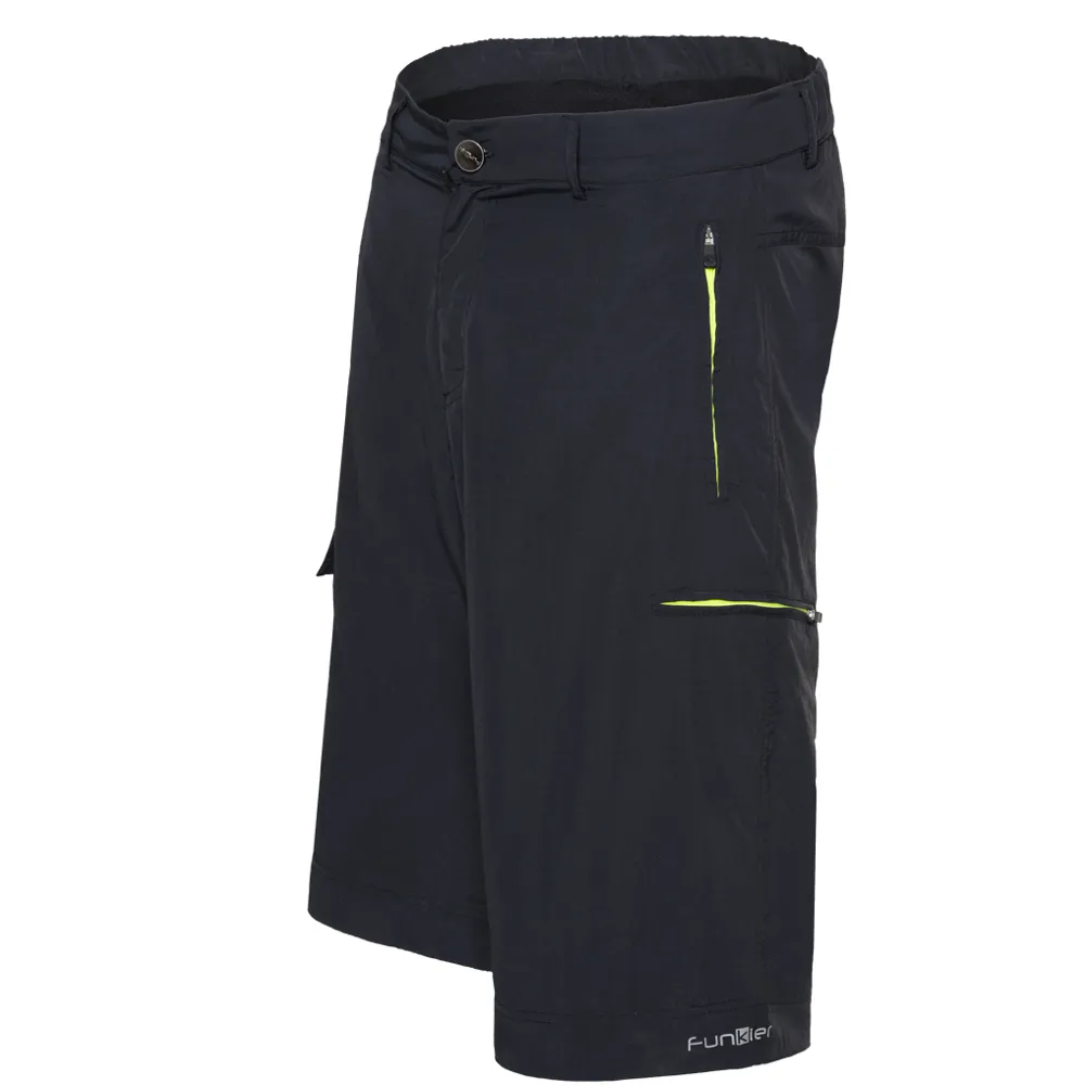 uPRISE Bikes Funkier Adventure MTB Baggy Shorts Integrated Liner - Black | Price match, 365 day return s, 18-Month Warranty, Finance Available & Free UK Delivery