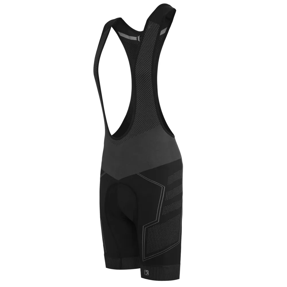 uPRISE Bikes Funkier Potenza Seamless-Tech Bib Shorts - Black/Grey | Price match, 365 day return s, 18-Month Warranty, Finance Available & Free UK Delivery