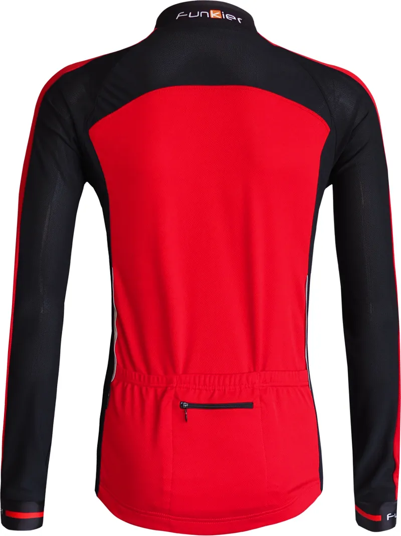 Funkier Talana Active Long Sleeve Jersey - Red/Black-2