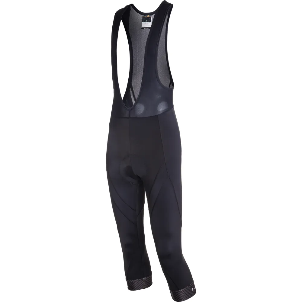 uPRISE Bikes Funkier RideFlo Gents 3/4 Summer Bib Tights - Black | Price match, 365 day return s, 18-Month Warranty, Finance Available & Free UK Delivery