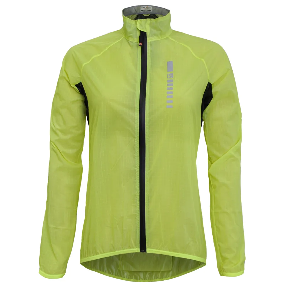 uPRISE Bikes Funkier Dryride Pro Womens Showerproof Jacket - Fluo Yellow | Price match, 365 day return s, 18-Month Warranty, Finance Available & Free UK Delivery