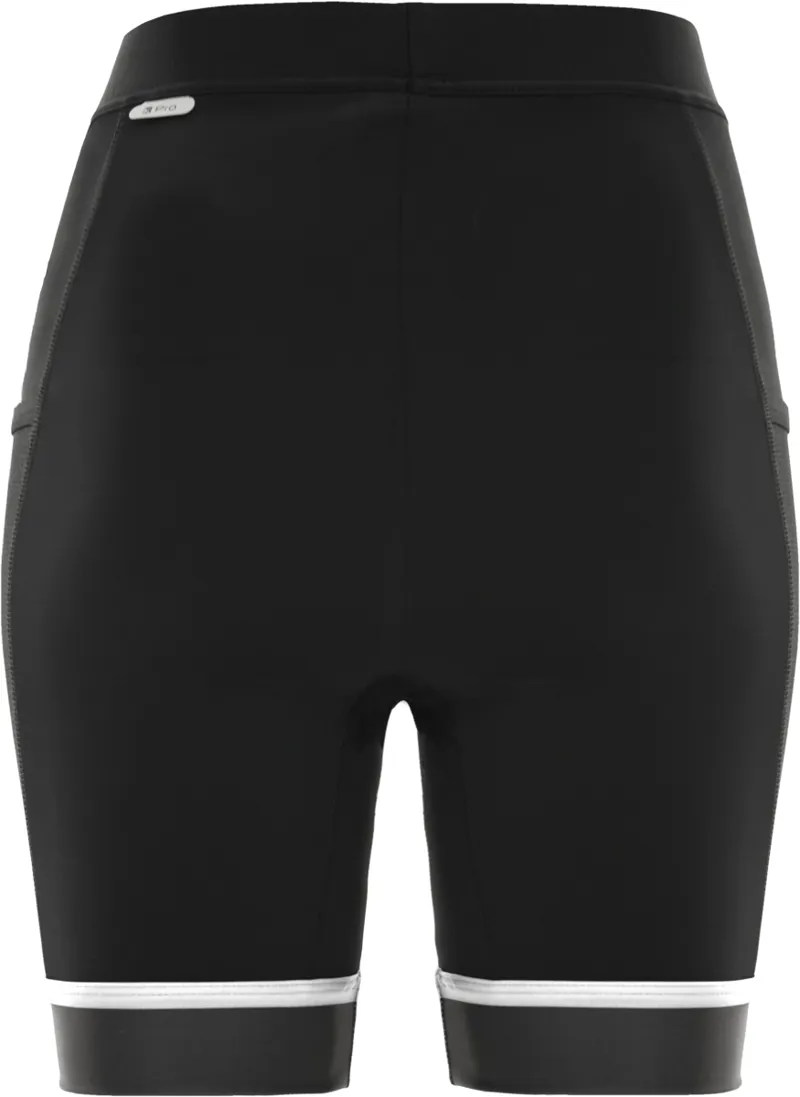 Funkier Abara Ladies 11-Panel Lycra Shorts - Black-2
