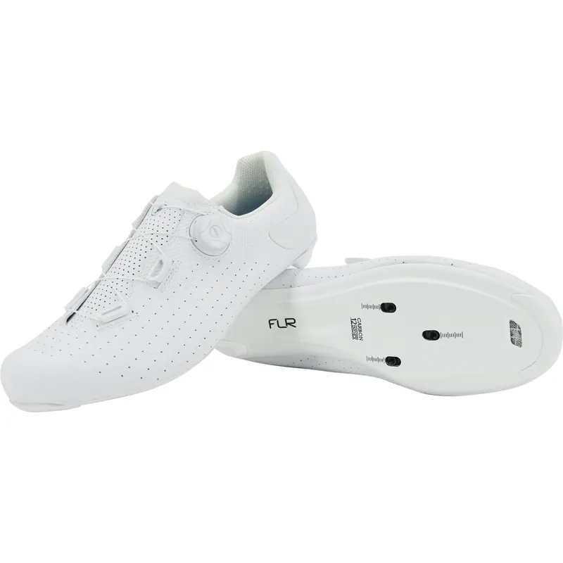 FLR F-5 Pro Carbon Plate Road Shoes - Pure White-2