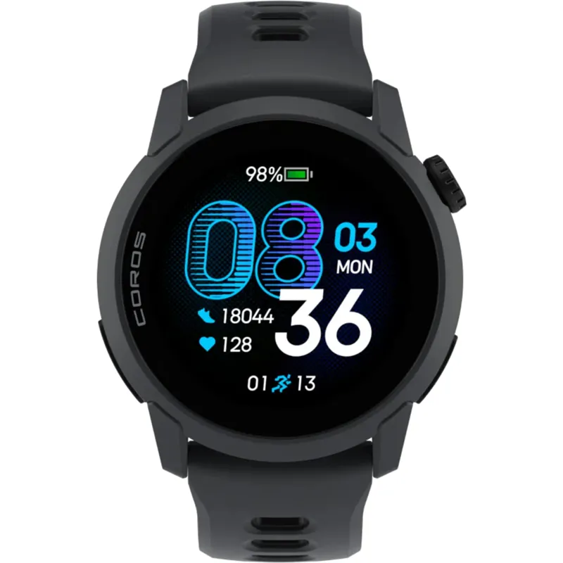 Coros Pace 4 GPS Sports Watch - Silicone - Black-1