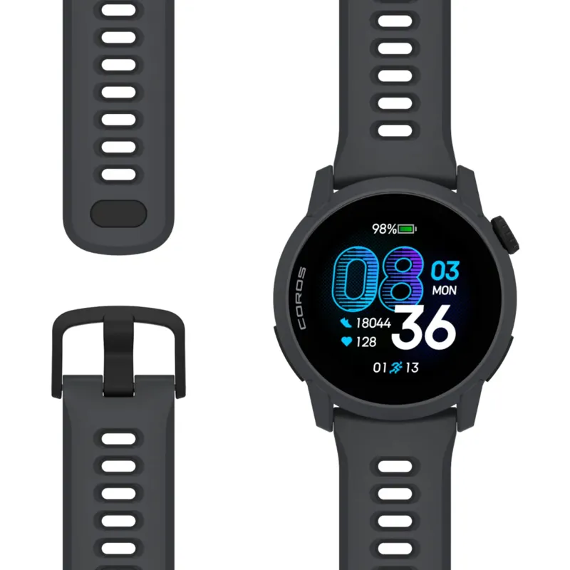 Coros Pace 4 GPS Sports Watch - Silicone - Black-5