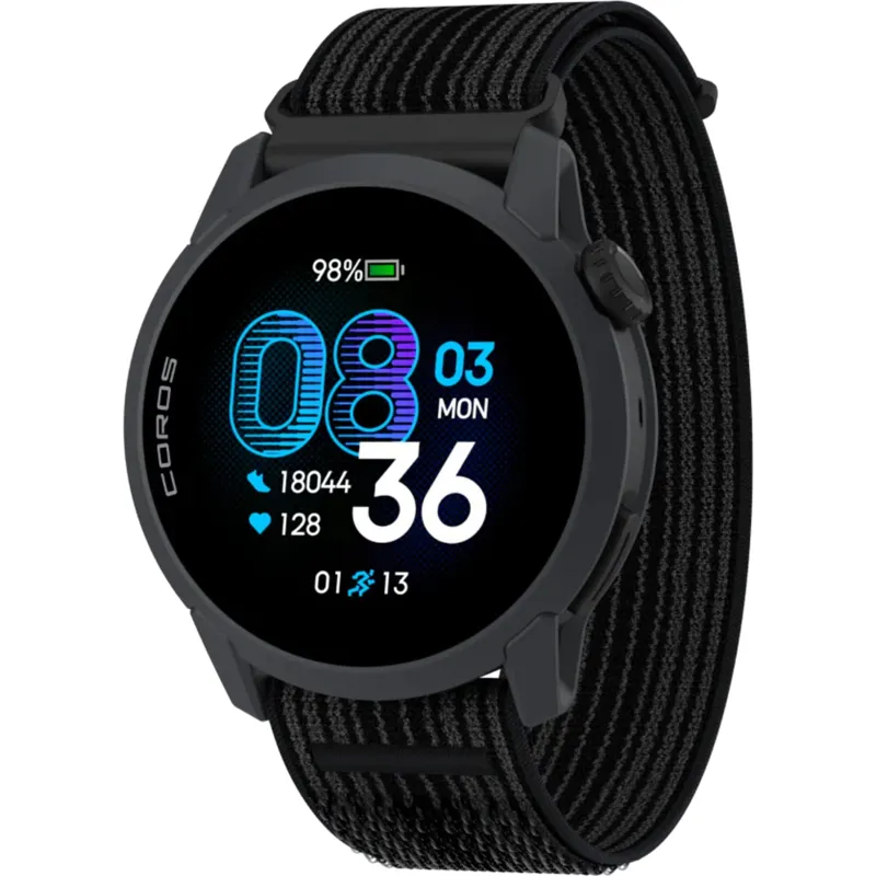 Coros Pace 4 GPS Sports Watch - Nylon - Black