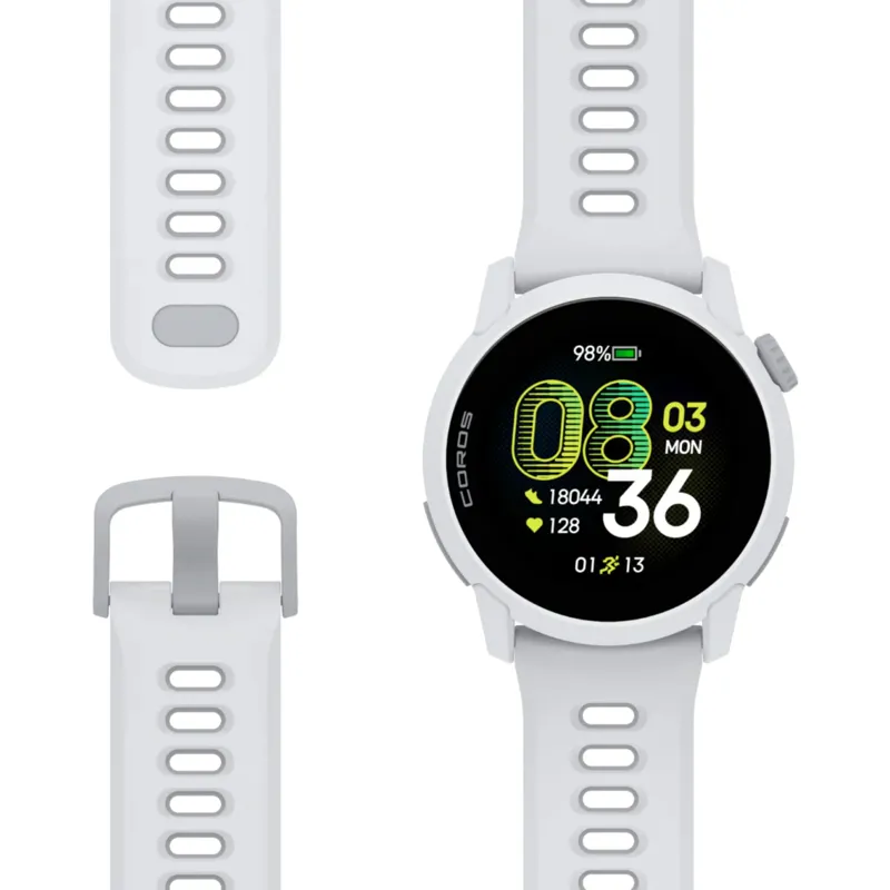 Coros Pace 4 GPS Sports Watch - Silicone - White-5