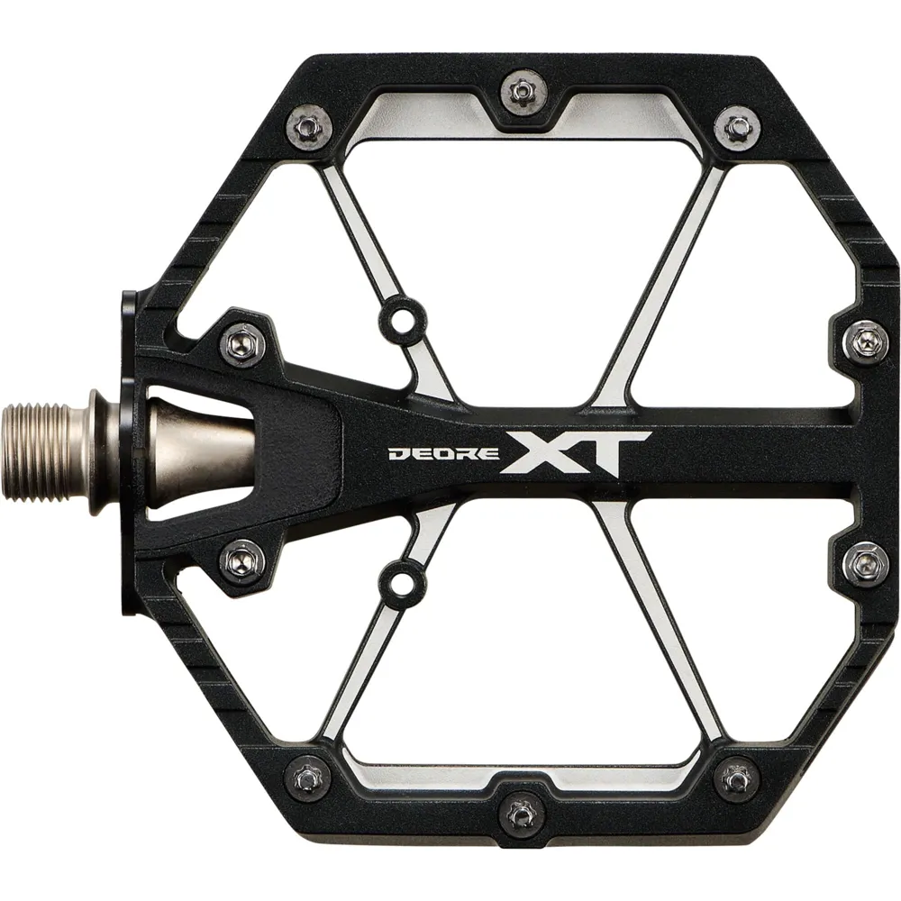uPRISE Bikes Shimano PD-M8240 XT Flat MTB Pedals - Black | Price match, 365 day returns, 18-Month Warranty, Finance Available & Free UK Delivery