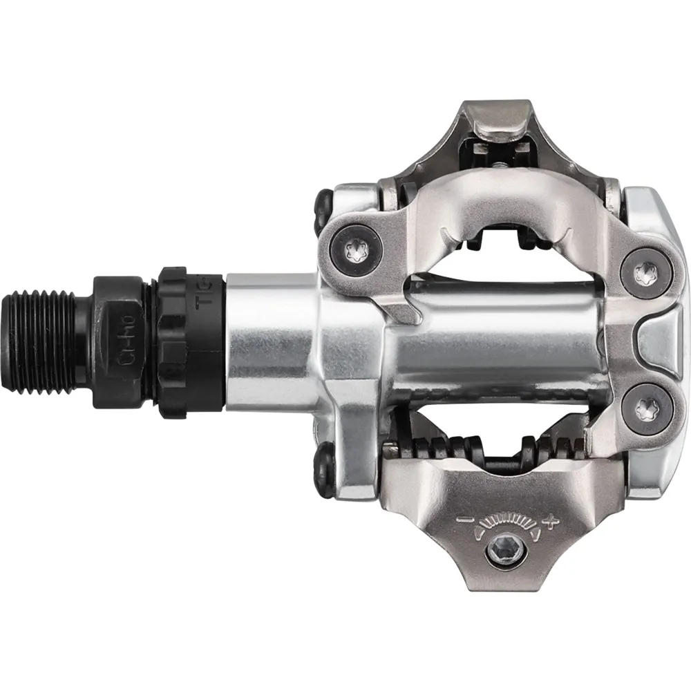 uPRISE Bikes Shimano PD-MT520 SPD Clipless MTB Pedals - Silver | Price match, 365 day returns, 18-Month Warranty, Finance Available & Free UK Delivery