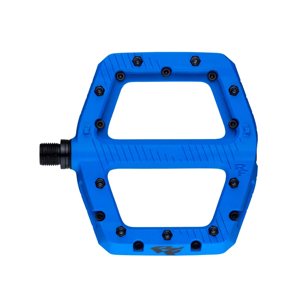 uPRISE Bikes Race Face Chester Flat MTB Pedals - Blue | Price match, 365 day return s, 18-Month Warranty, Finance Available & Free UK Delivery