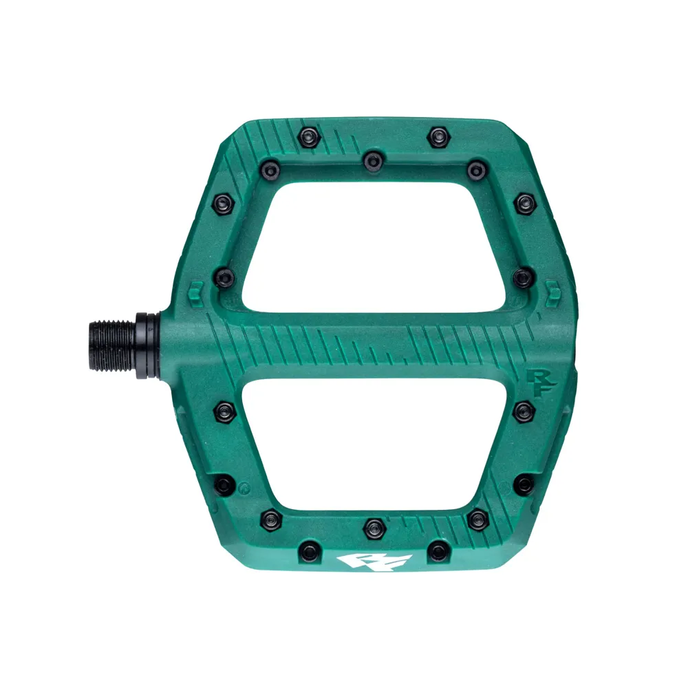 uPRISE Bikes Race Face Chester Flat MTB Pedals - Green | Price match, 365 day return s, 18-Month Warranty, Finance Available & Free UK Delivery