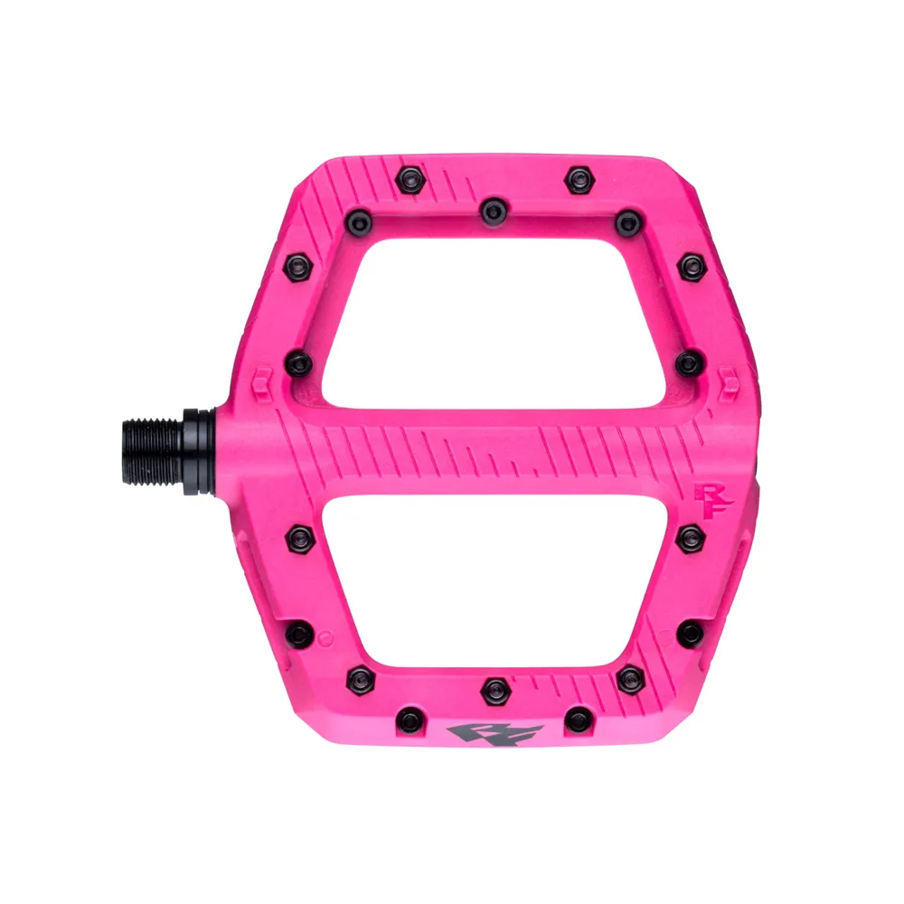 uPRISE Bikes Race Face Chester Flat MTB Pedals - Magenta | Price match, 365 day return s, 18-Month Warranty, Finance Available & Free UK Delivery