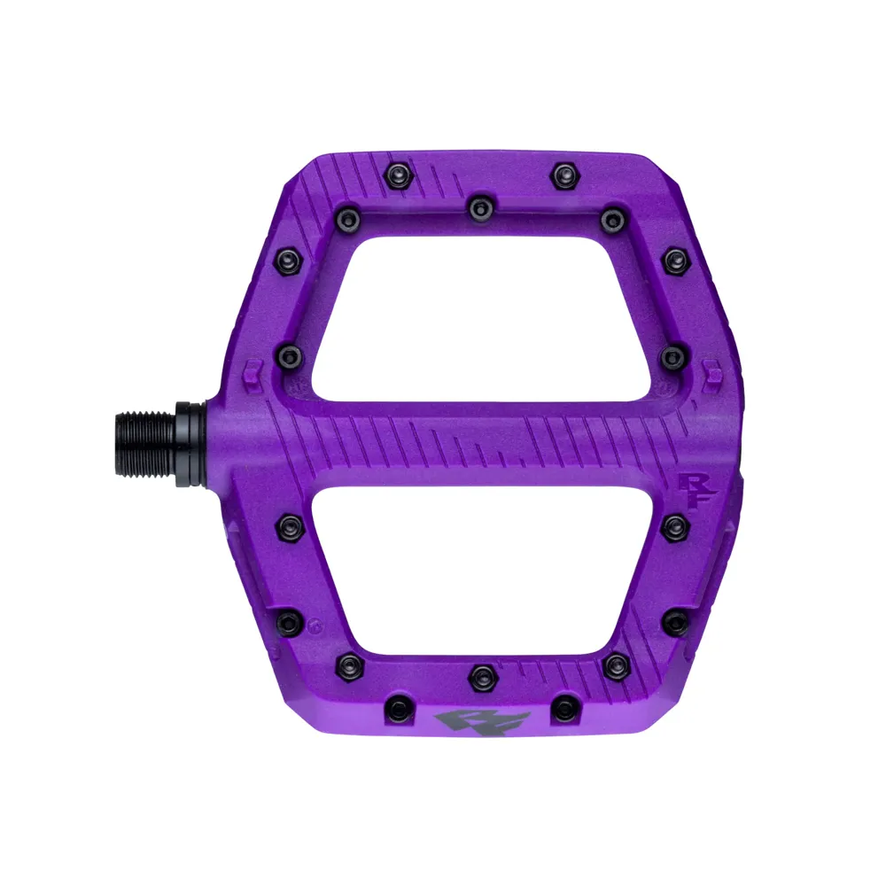 uPRISE Bikes Race Face Chester Flat MTB Pedals - Purple | Price match, 365 day return s, 18-Month Warranty, Finance Available & Free UK Delivery