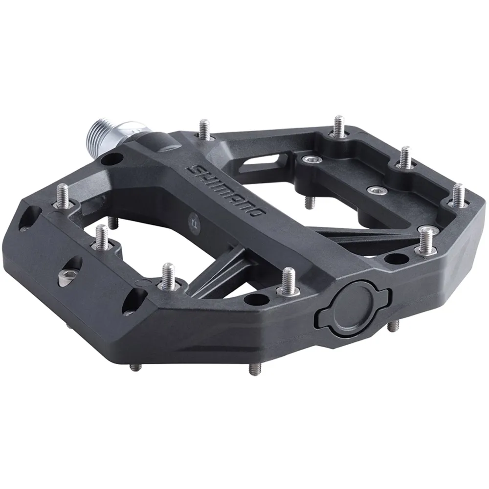 uPRISE Bikes Shimano GR400 Flat Resin MTB Pedals - Black | Price match, 365 day return s, 18-Month Warranty, Finance Available & Free UK Delivery