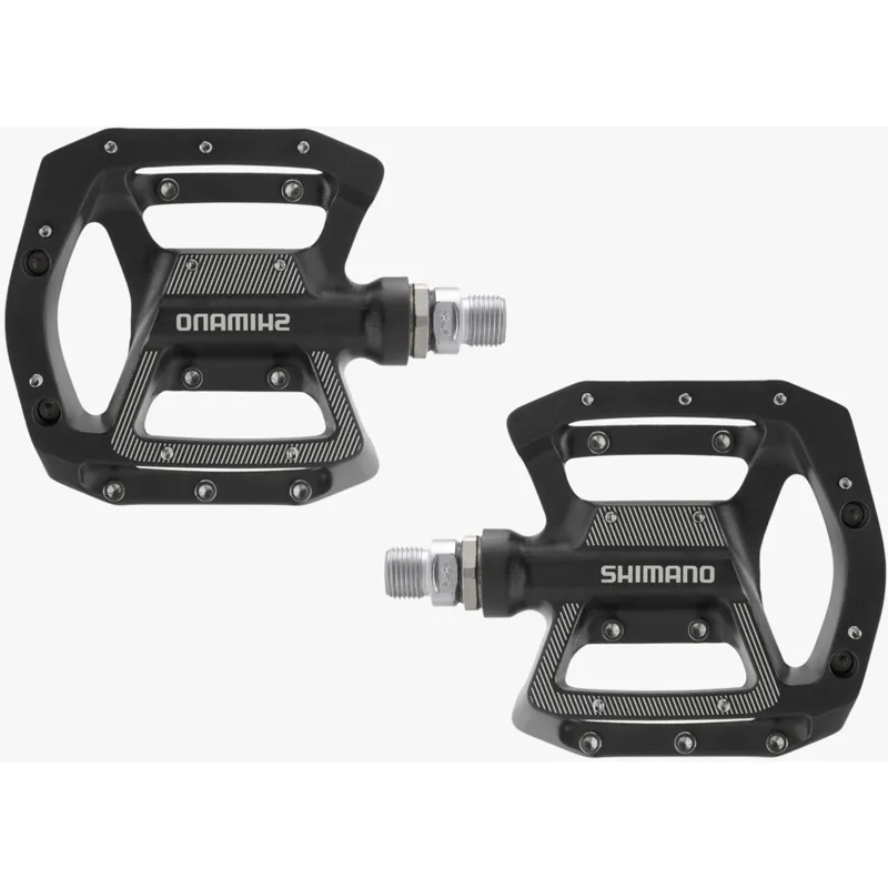 Shimano GR500 Flat MTB Pedals - 9/16 inch - Black-2